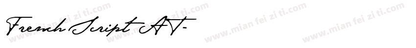 French Script AT字体转换